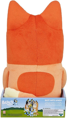 Bluey Peluche Bingo Jumbo 40 Cm Mejor Amigo Sin Sonido Color Multicolor