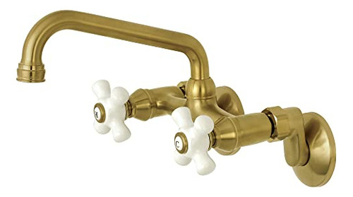 Grifo De Cocina Kingston Brass Ks613sb De 2 Manijas Para Mon