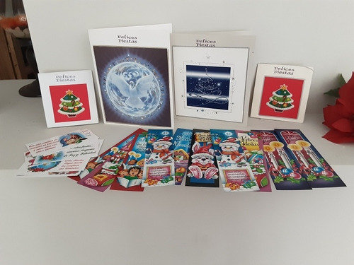Set Tarjetas Navideñas Con Colillas