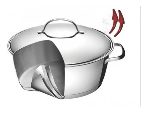 Imagen 5 de 11 de Bateria Cocina 3 Pzs Tramontina Allegra Triple Fondo Acero