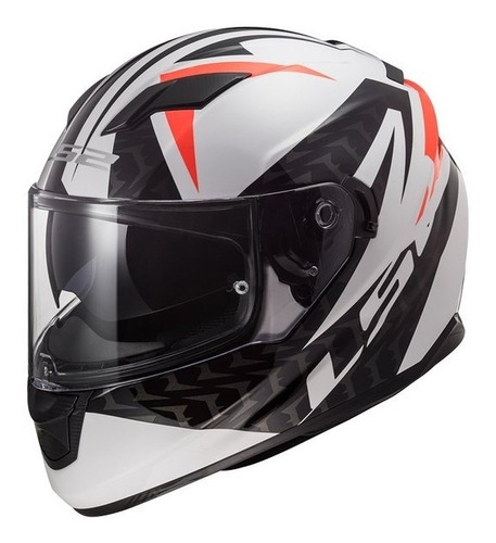 Casco Ls2 320 Evo Commander Blanco Negro Xl - Bondio