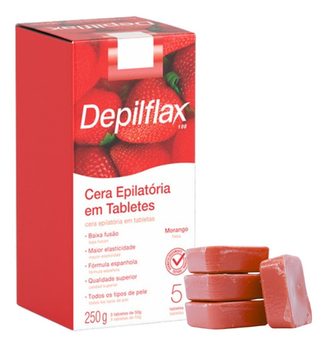 Cera Quente Depilatória Tabletes Depilflax 250g - A