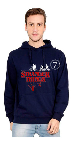 Poleron Canguro Hombre Mujer Y Niño Stranger Things- D15