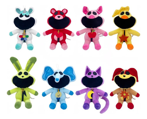 8x Conjunto De Bonecas De Pelúcia 2024new Smiling Critters A