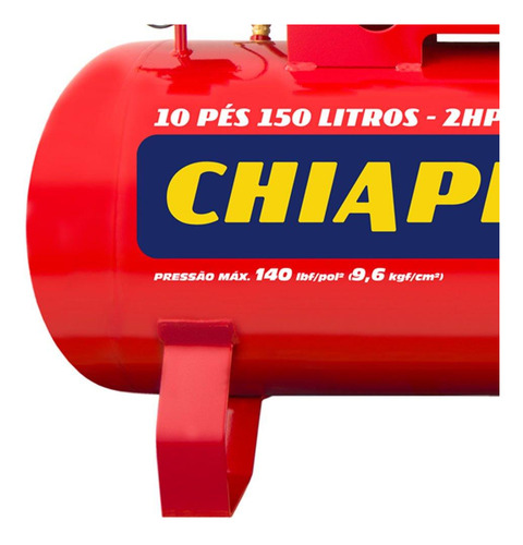 Compressor De Ar Red Média Pressão 10 Pés 140psi 2hp 150 Lit