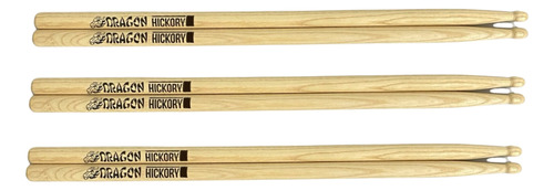 Baqueta C.ibanez Dragon Hickory 5a 5b 7a Ponta Madeira