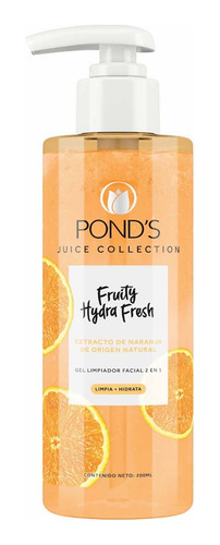 Gel Limpiador Facial 2 En 1 Pond's Fruity Hydra Fresh 200 Ml