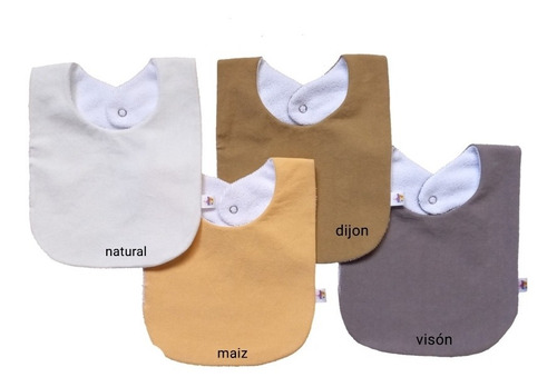 Pack X 2 Baberos Clásicos Personalizados Nombre Tusor Toalla