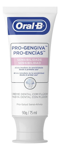 Pasta de dentes Oral-B Pro-Gengiva Sensibilidade  em creme 90 g