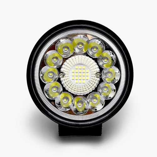 Faro Led Neblinero Circular 33 Led 12/24v 99w Auto Moto Bus 