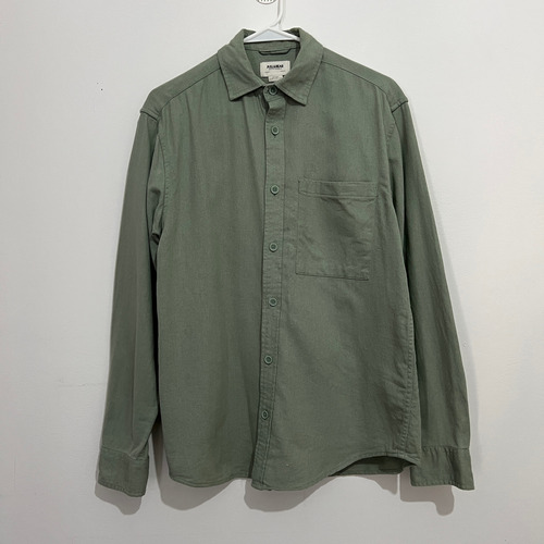 Camisa Verde Manga Larga Pull&bear