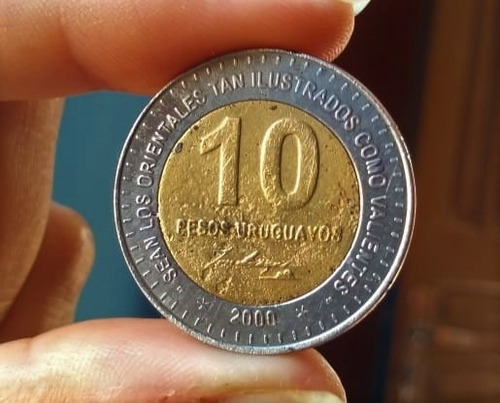 Moeda Uruguaya - 10 Pesos