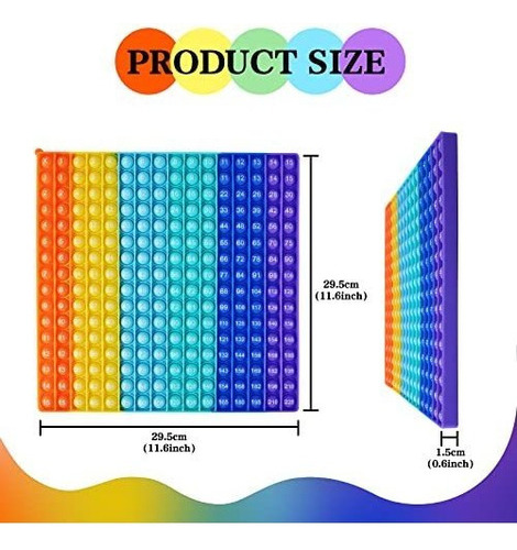 Imagen 3 de 8 de Nueva Mesa De Juego De Multiplicación Ak-ship Rainbow Squar
