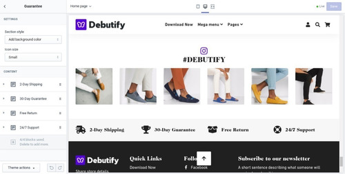 Imagem 2 de 2 de Tema Debutify Para Shopify C/ 28 Aplicativos (desbloqueados)