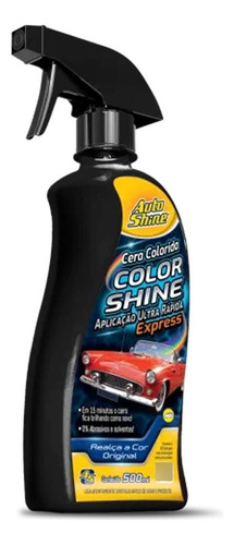 Cera Colorida Autoshine Express Preta - 500ml Nota Fiscal