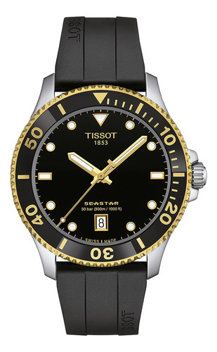 Reloj Tissot Seastar 1000 40mm De Silicona