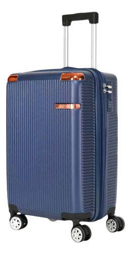 Mala De Viagem Bordo 55 Cm X 35cm X 25cm 10kg Abs Rodinhas Duplas 360 Remoíveis Leva Na Cabine Do Avisão Resistente Para Viagem 2080 Azul Aj Shops