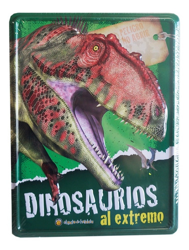 Libro De Dinosaurios En Lata - Con Puzzle Y 27 Stickers