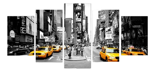  Políptico Moderno 100x50 Nueva York Cuadros Ciudades