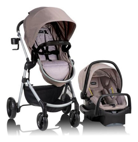 Coche Bebe Modular Con Silla De Auto Safemax Evenflo Pivot