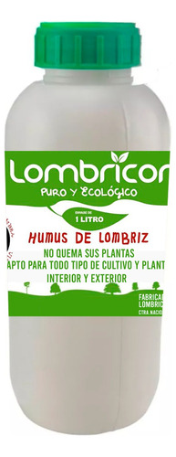 Fertilizante Orgánico , Humus De Lombriz Concentrado 1 Lt