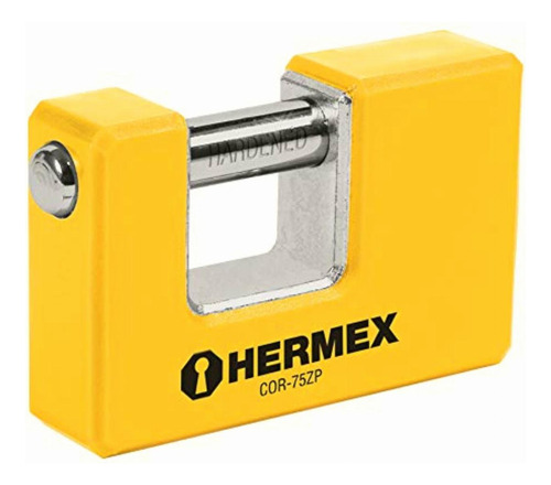 Hermex Basic Cor-75zp Candado Antipalanca Cuerpo Metálico