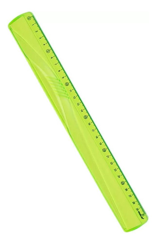 Régua Flexível Colors 30cm - Bolsa C/ 1 - Molin - Verde