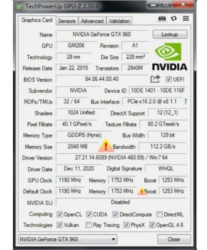 Imagen 5 de 5 de Tarjeta De Vídeo Gtx 960 2g Veineda Gddr5 Nvidia Geforce