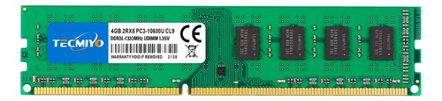 Memoria Ram 4gb Ddr3l 1333 Mhz Tecmiyo Para Pc Escritorio