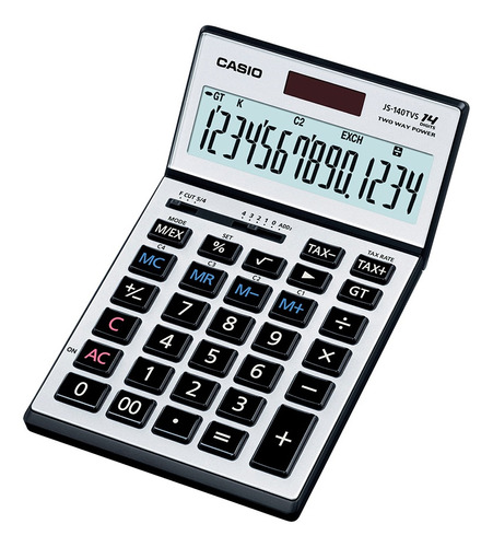 Calculadora Casio - Oficina Js-140tvs-sr Color Plateado