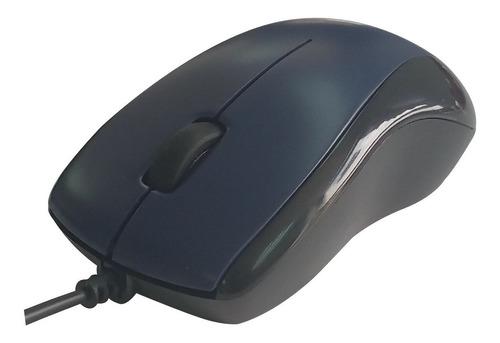 Mouse Optico Basico Marca Maxell Negro/azul