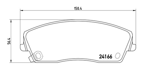 Set-4 Balatas Delanteras Dodge Charger 2.7l V6 06/07 Brembo