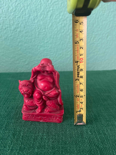 Figura De Buda Color Rojo (Usado)