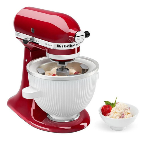 Aditamento Kitchenaid Bowl Para Preparar Helado Color Blanco