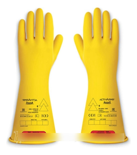 Guantes Dieléctricos 1000v Talla 9  Certificado Rauckman