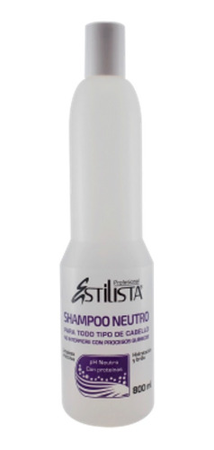 Shampoo Neutro Estilista 800ml Limpieza Profunda Y Proteinas