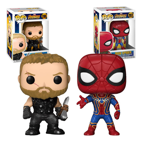 Funko Pop Avengers Infinity Thor Iron Spider Hombre Araña Pa