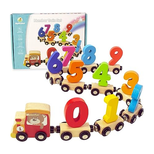 Conjunto De Tren De Números Niños Y Niñas De 1, 2, 3...