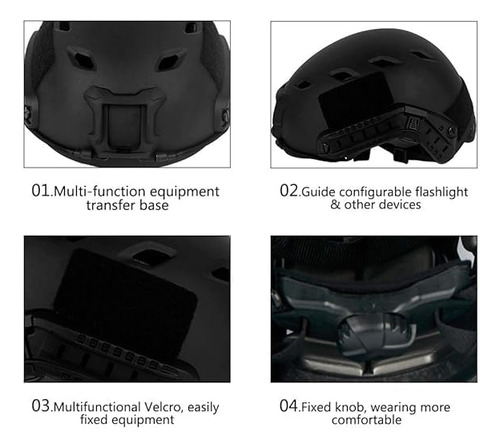 Casco Loogu Fast Bj Base Jump Tactical Para Airsoft