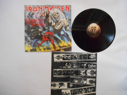 Lp Vinilo Iron Maiden The Number Of The Best Edic Usa 1982