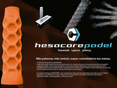 Imagen 4 de 10 de Tour Grip Hesacore Padel Bullpadel Soft Original Importado