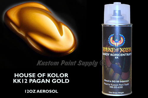 House Of Kolor Pagan Gold Kk12 Lata Aerosol Kandy Kosmic