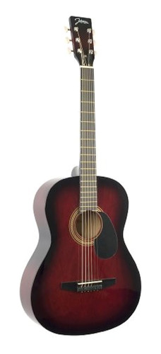 Johnson Jg-100-r Student Acoustic Guitar, Redburst