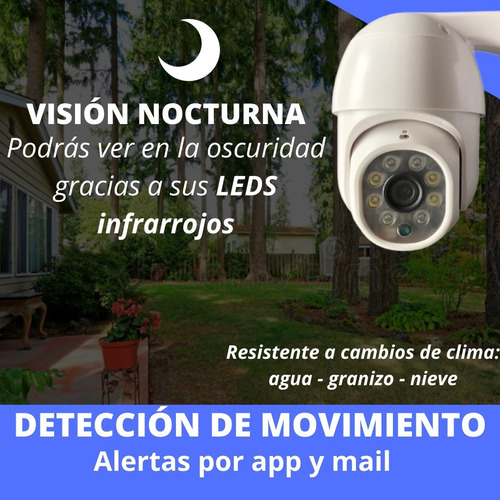Imagen 4 de 10 de Kit 3 Camaras Seguridad Ip Exterior Wifi Domo Inalambrica