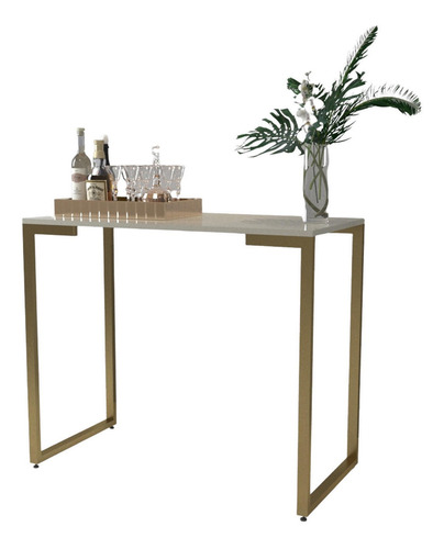 Imagen 1 de 4 de Arrimo Metal Delfos Beige Y Cobre Rodler