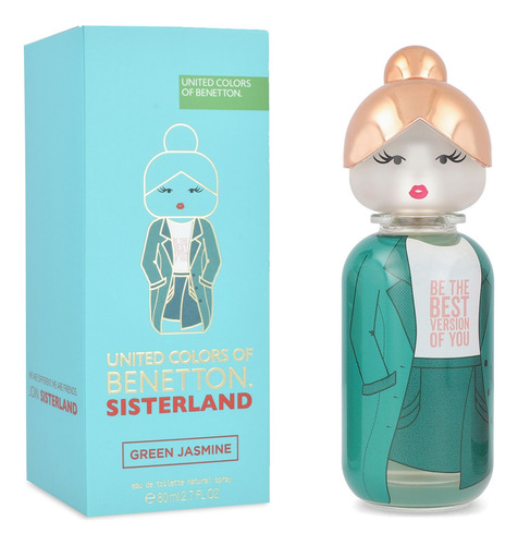Benetton Green Jasmine 80ml Edt Spray - Dama