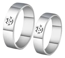 Comprar Anillos Gatitos Pareja Amigos Novios Joya Regalo Plata 950