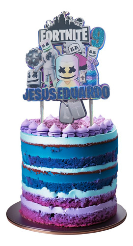 Cake Topper Personalizable De Fortnite Marshmello