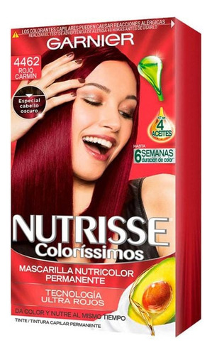 Nutrisse Coloríssimo Mascarilla - Rojo Carmín 4462 Rojo Carmín