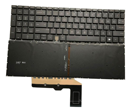 Teclado Retroiluminado Para Computadora Portátil Negra Con